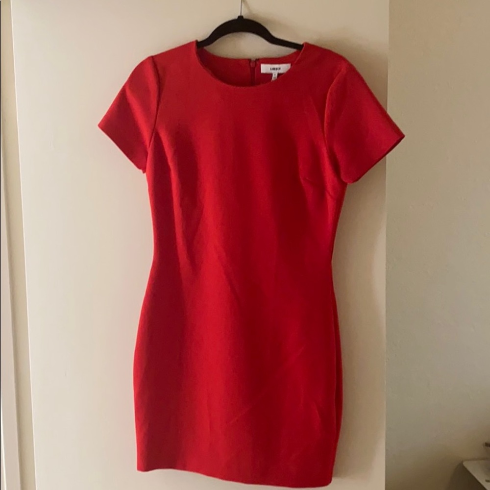 Likely red body con dress. Runs small!